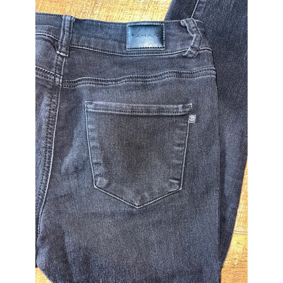 Womens‎ Tahari Skinny Jeans Black Mid Rise Dark Wash Stretch Denim 4/27 - Picture 3 of 5